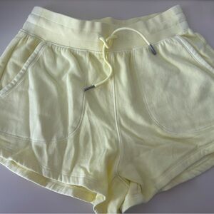 All in Motion Yellow Athletic Shorts Elastic Waistband